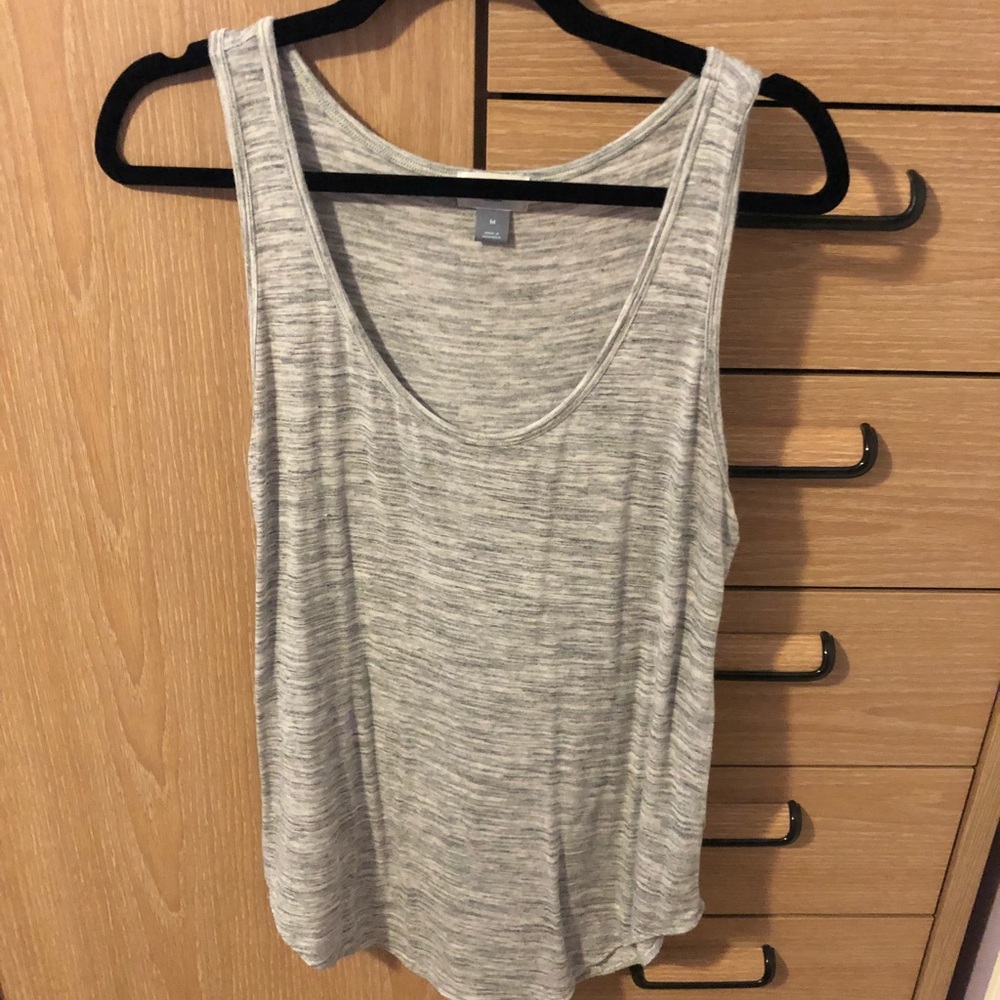 Heather Gray Flowy Tank